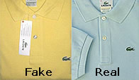 how to spot fake lacoste polo shirt